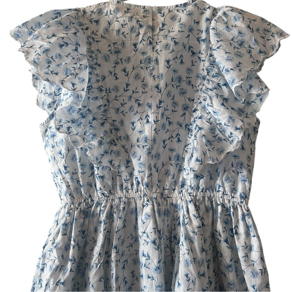 Simply Southern - NWT Blue & White Floral Mini Dress Size Medium - Picture 8 of 12
